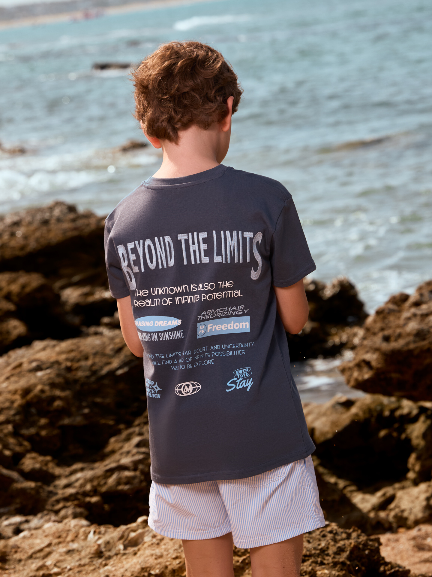 CAMISETA POTENTIAL KIDS AZUL MARINO
