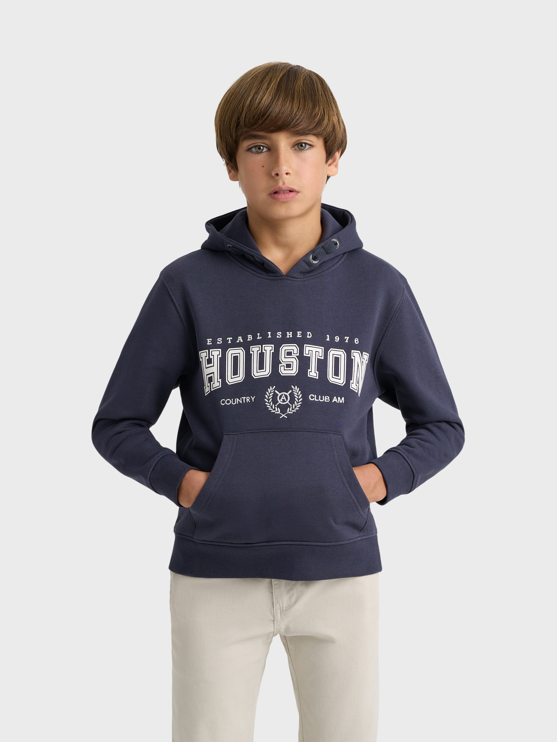 SUDADERA HOUSTON KIDS AZUL MARINO