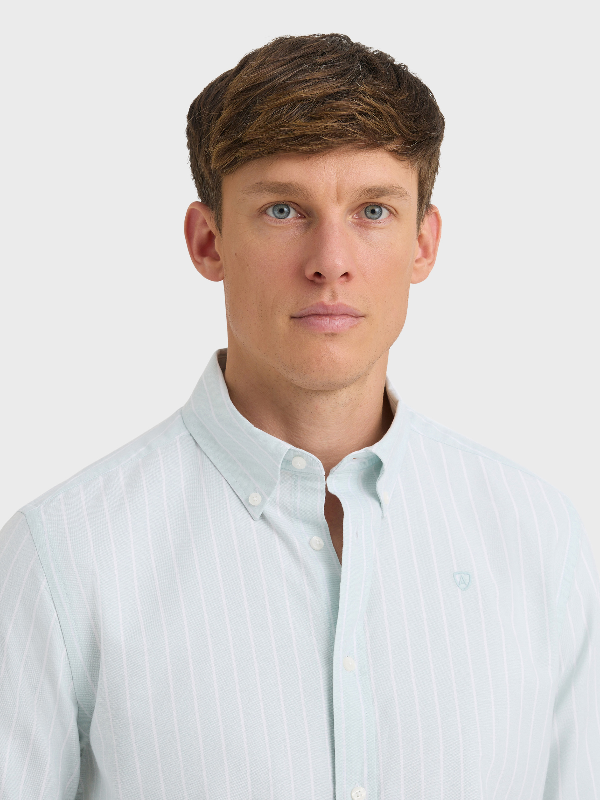 CAMISA OXFORD STRIPES VERDE