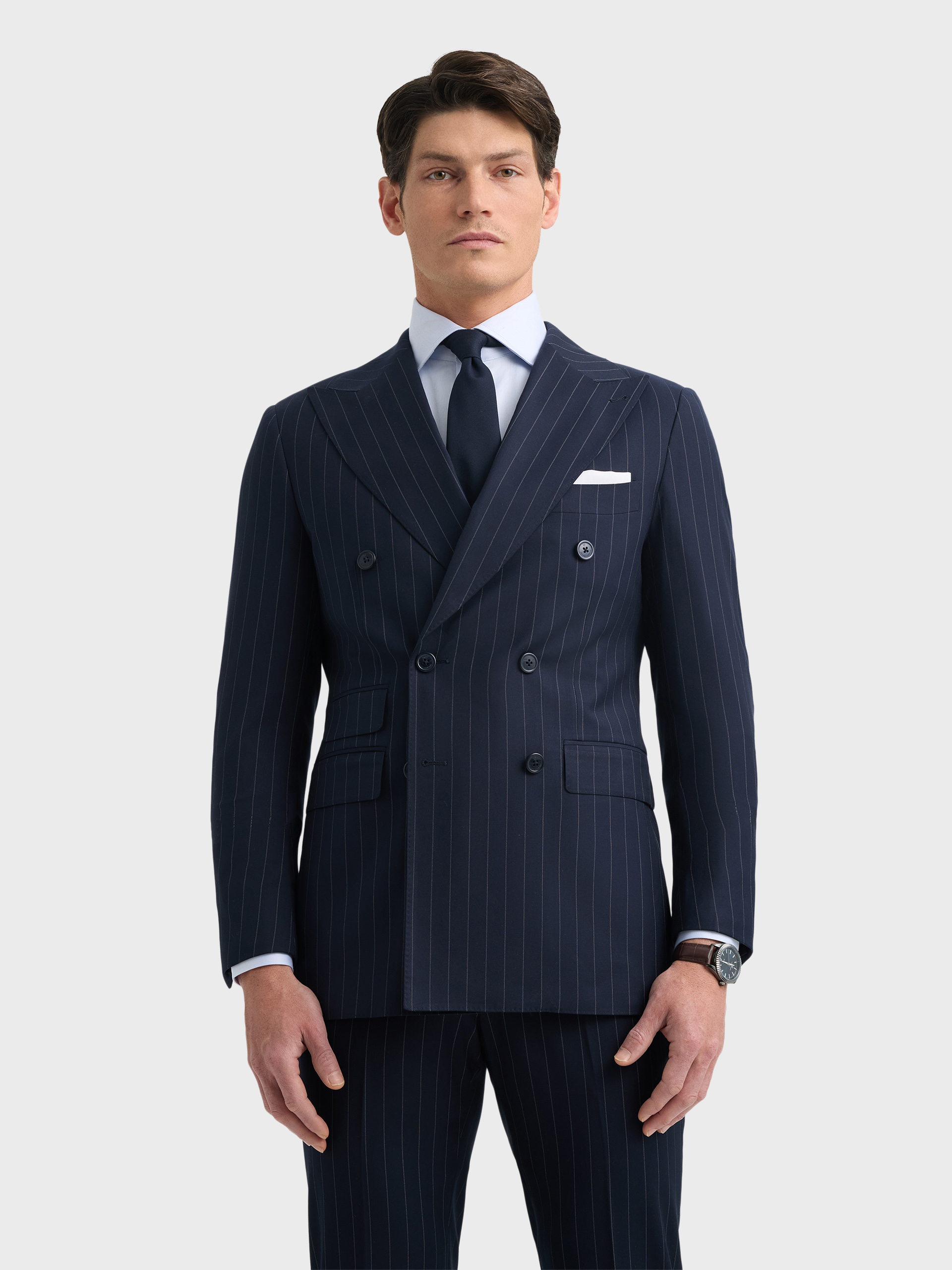 AMERICANA DOPPIO DIPLOMAT AZUL MARINO