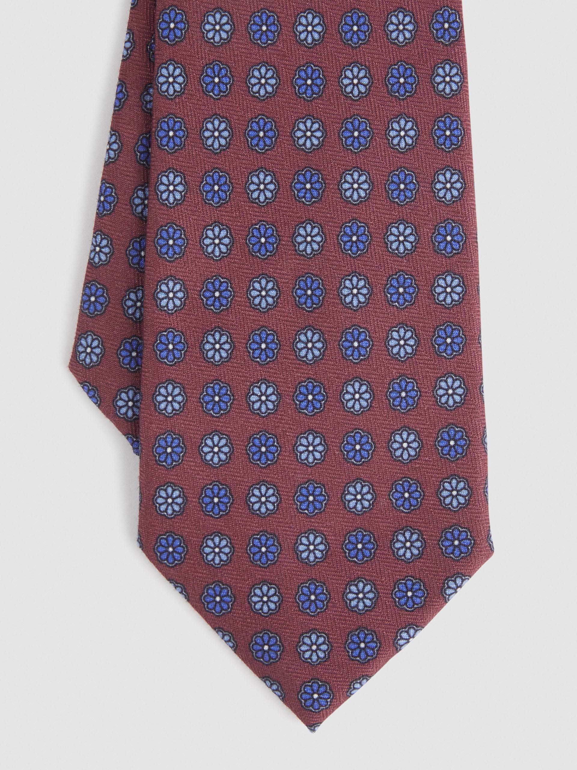 CORBATA PRINTED BURDEOS
