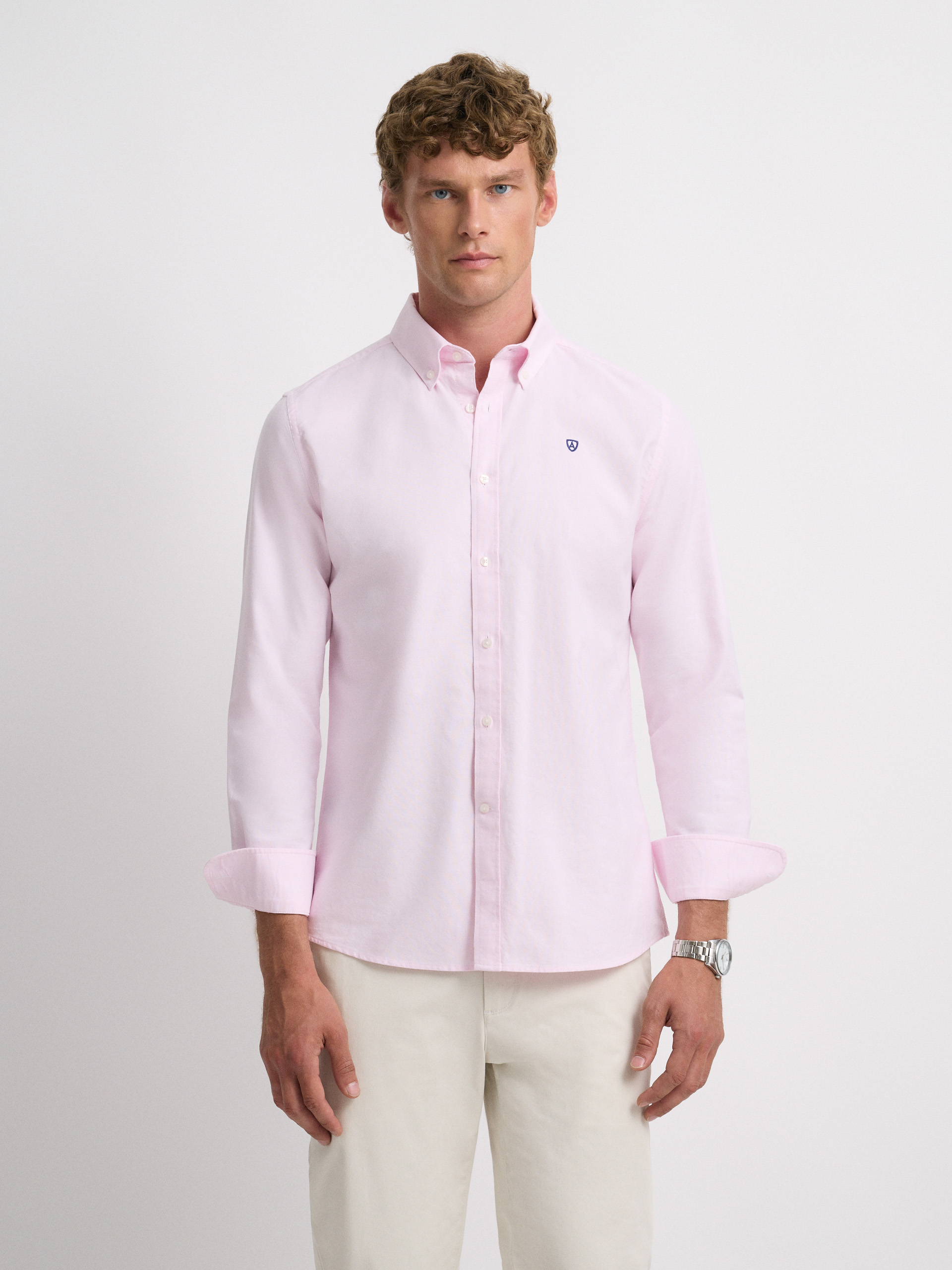 CAMISA OXFORD BASIC ROSA
