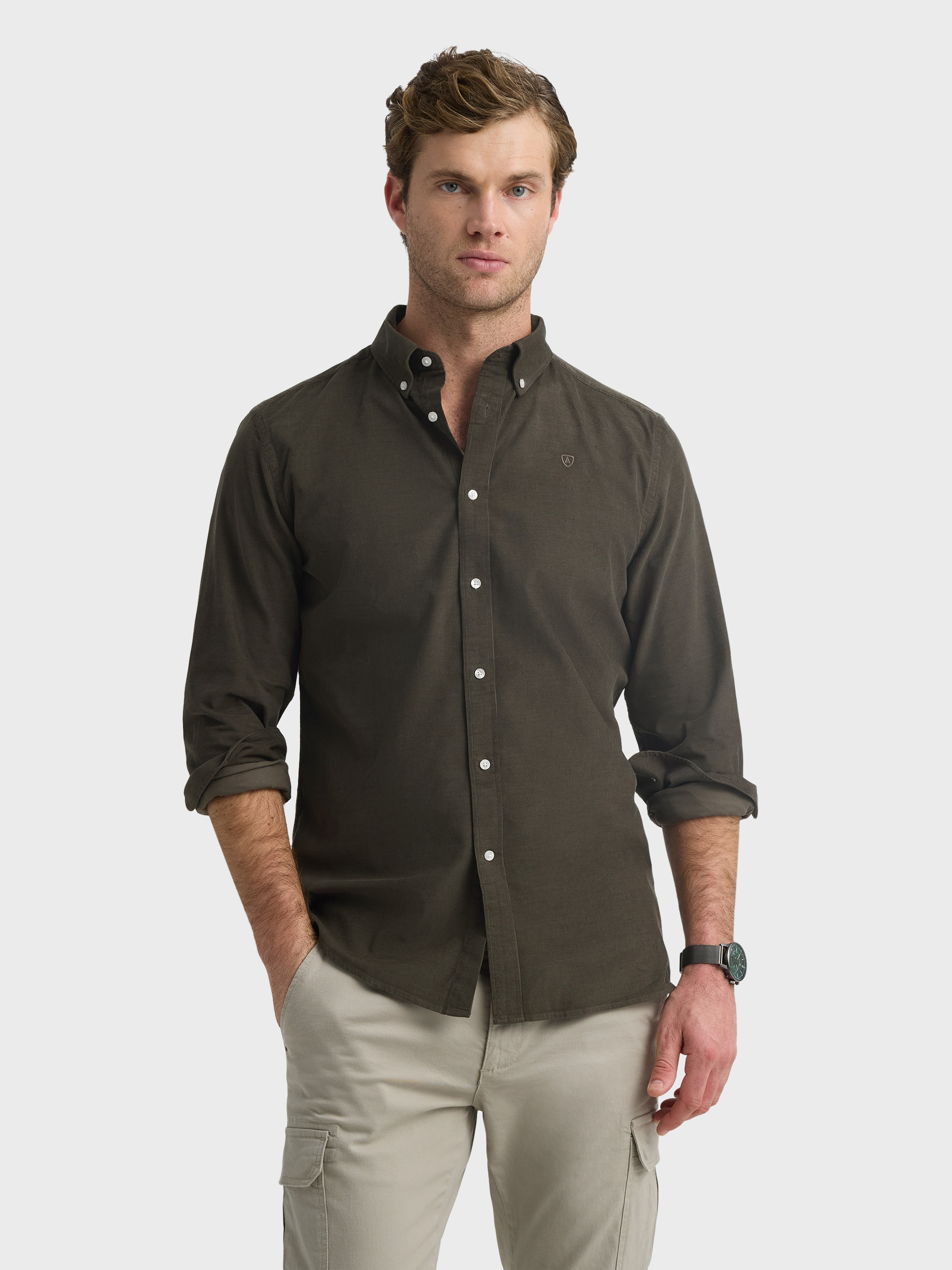 CAMISA MICROPANA VERDE