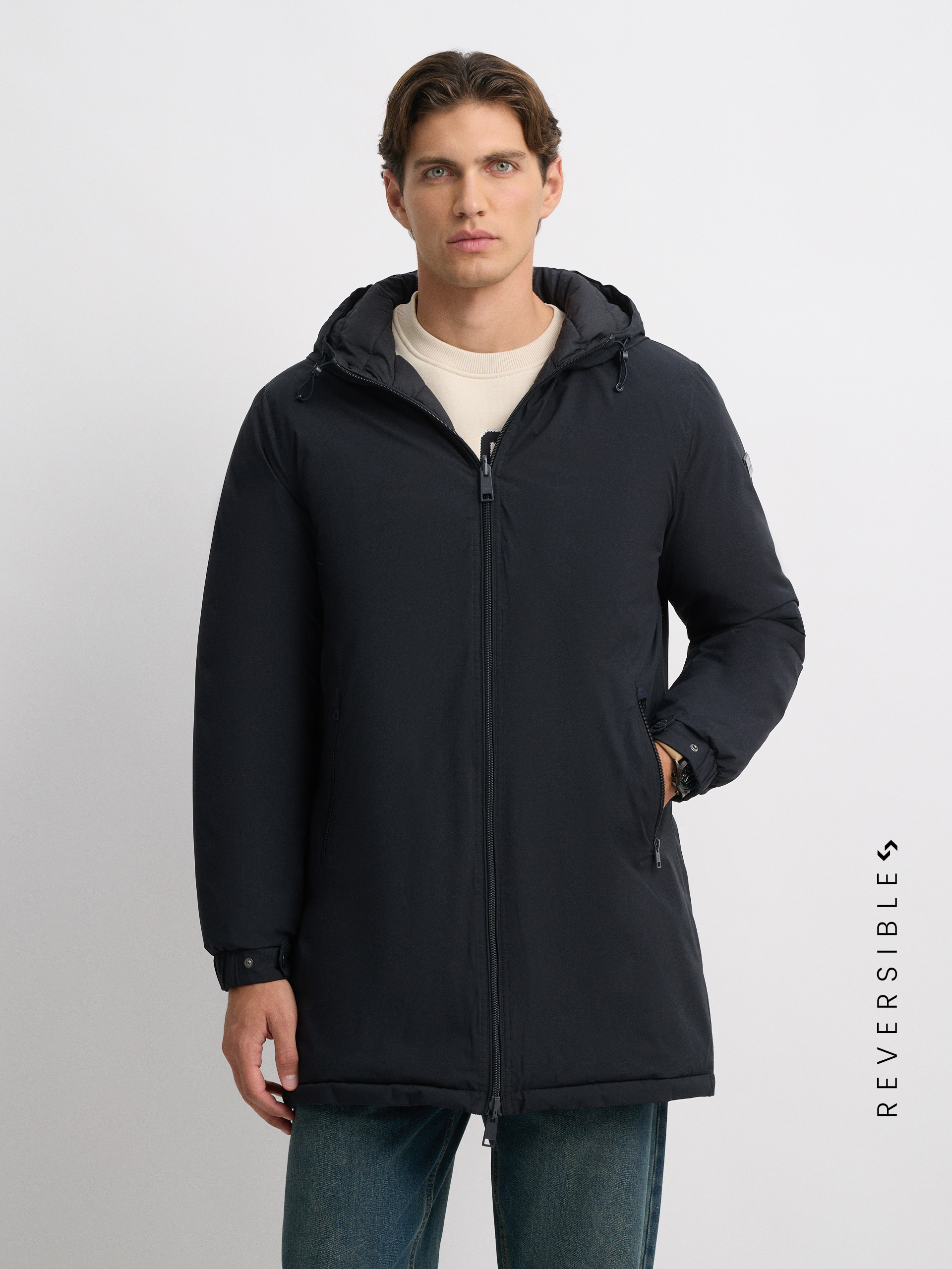 PARKA RATCHED AZUL MARINO