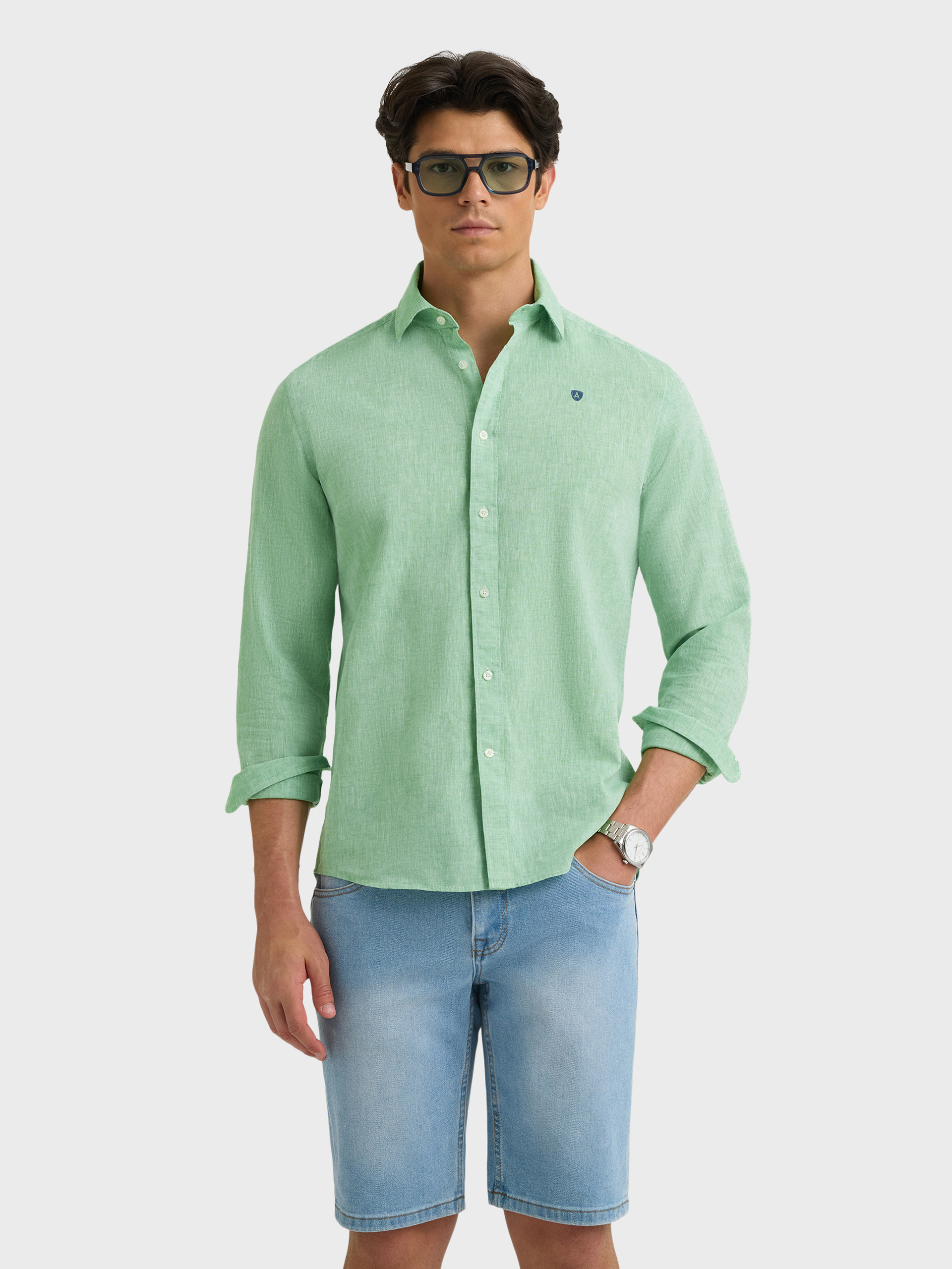 CAMISA LINO CHAMBRAY