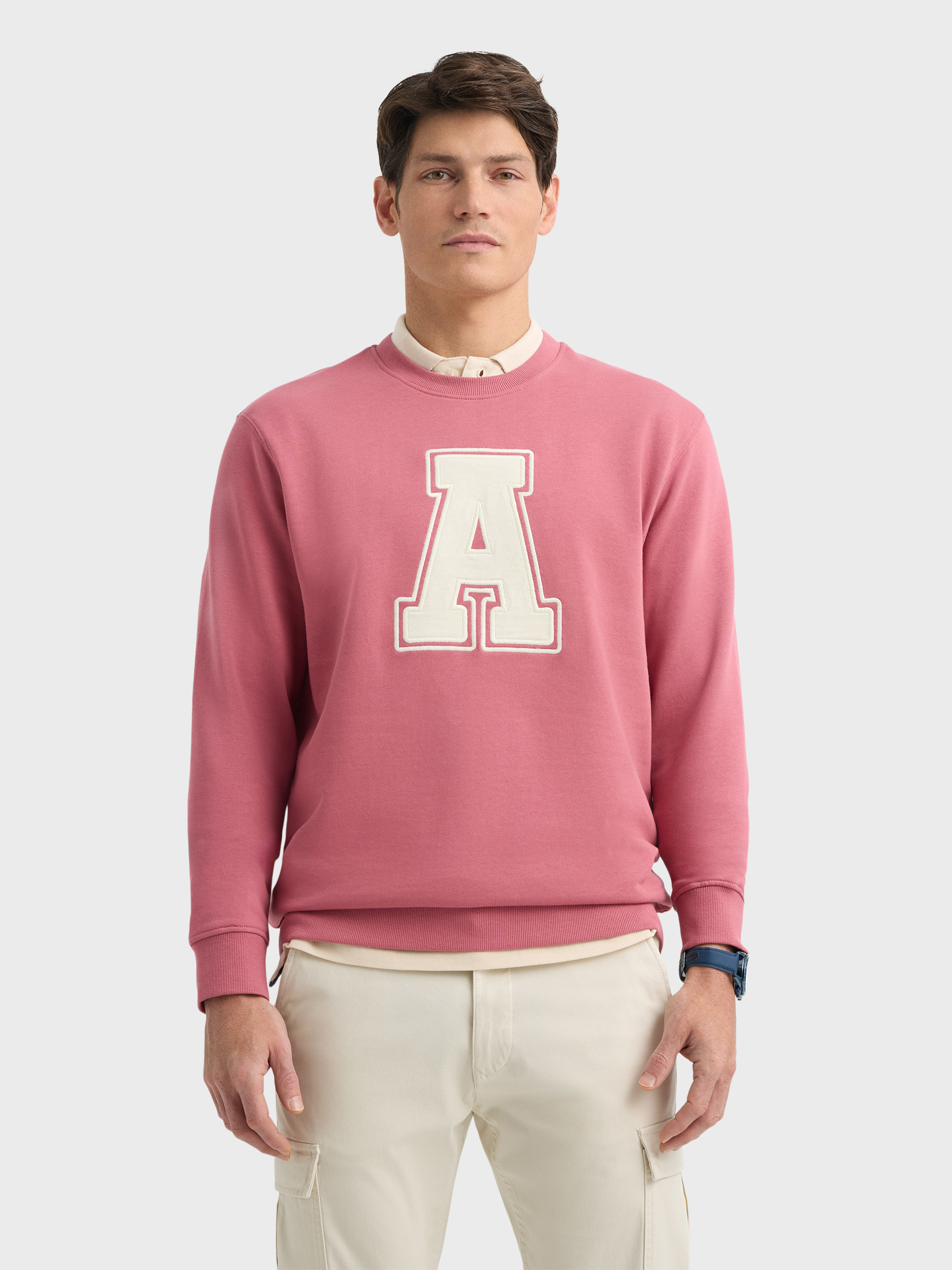 SUDADERA COLLEGE ROJO