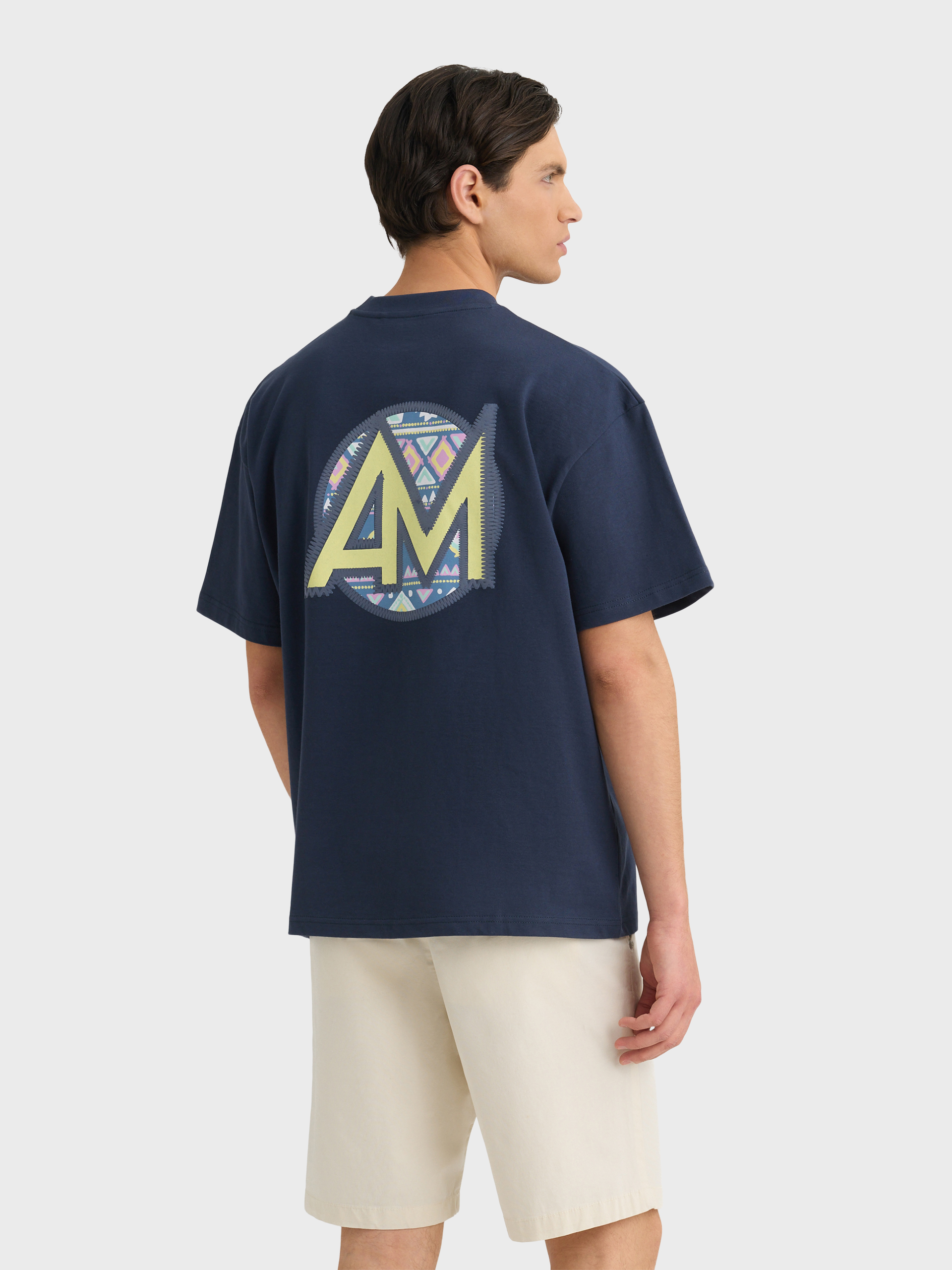 CAMISETA TRIBAL AZUL MARINO