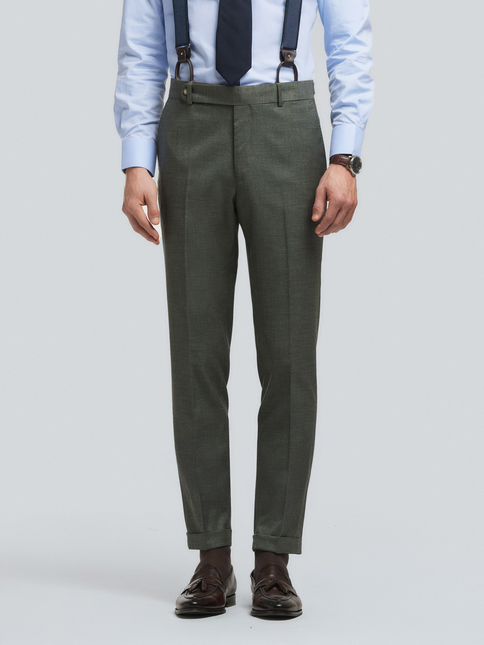 PANTALON NAPOLI FIL A FIL VERDE