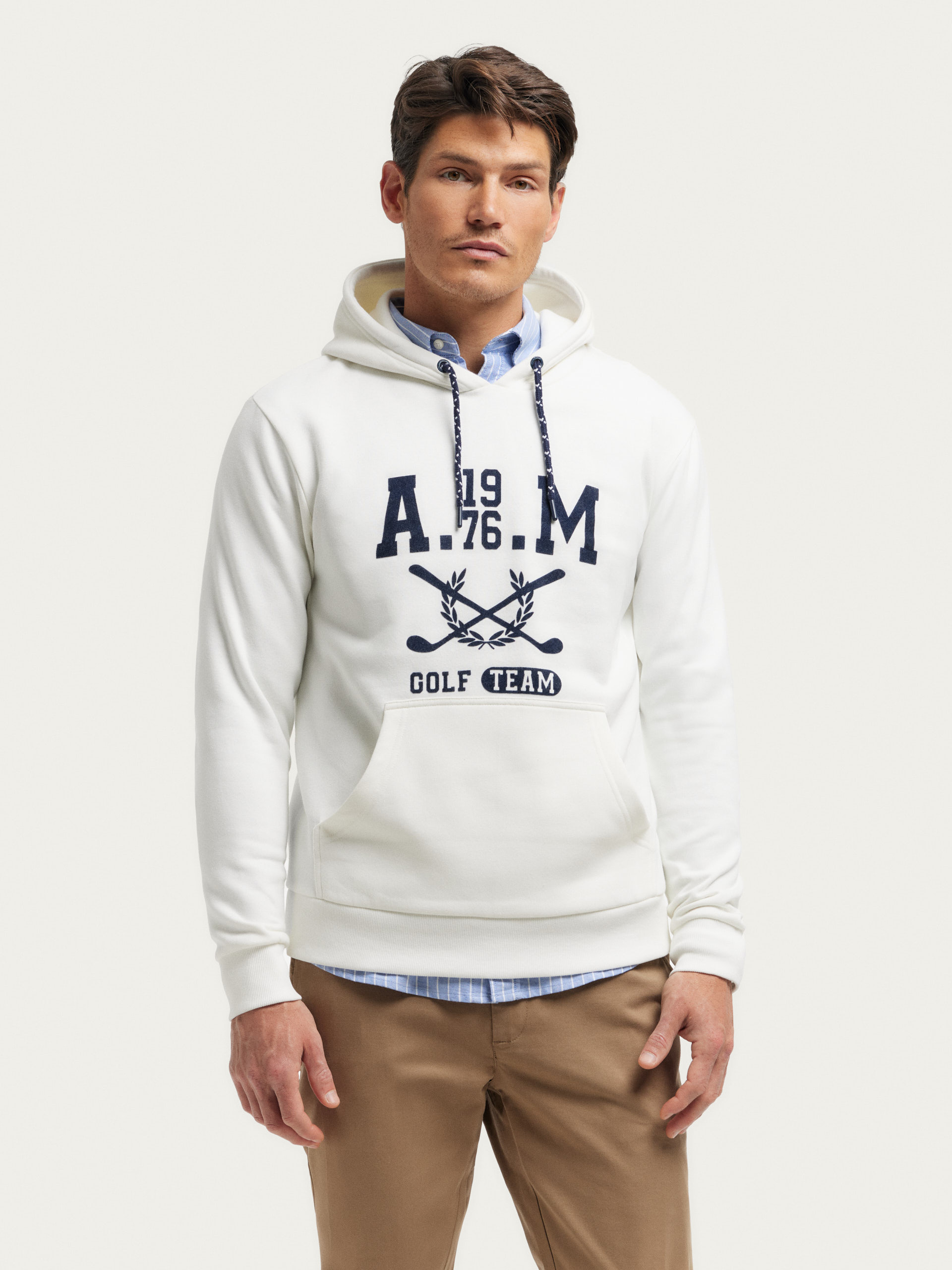 SUDADERA GOLF BLANCO