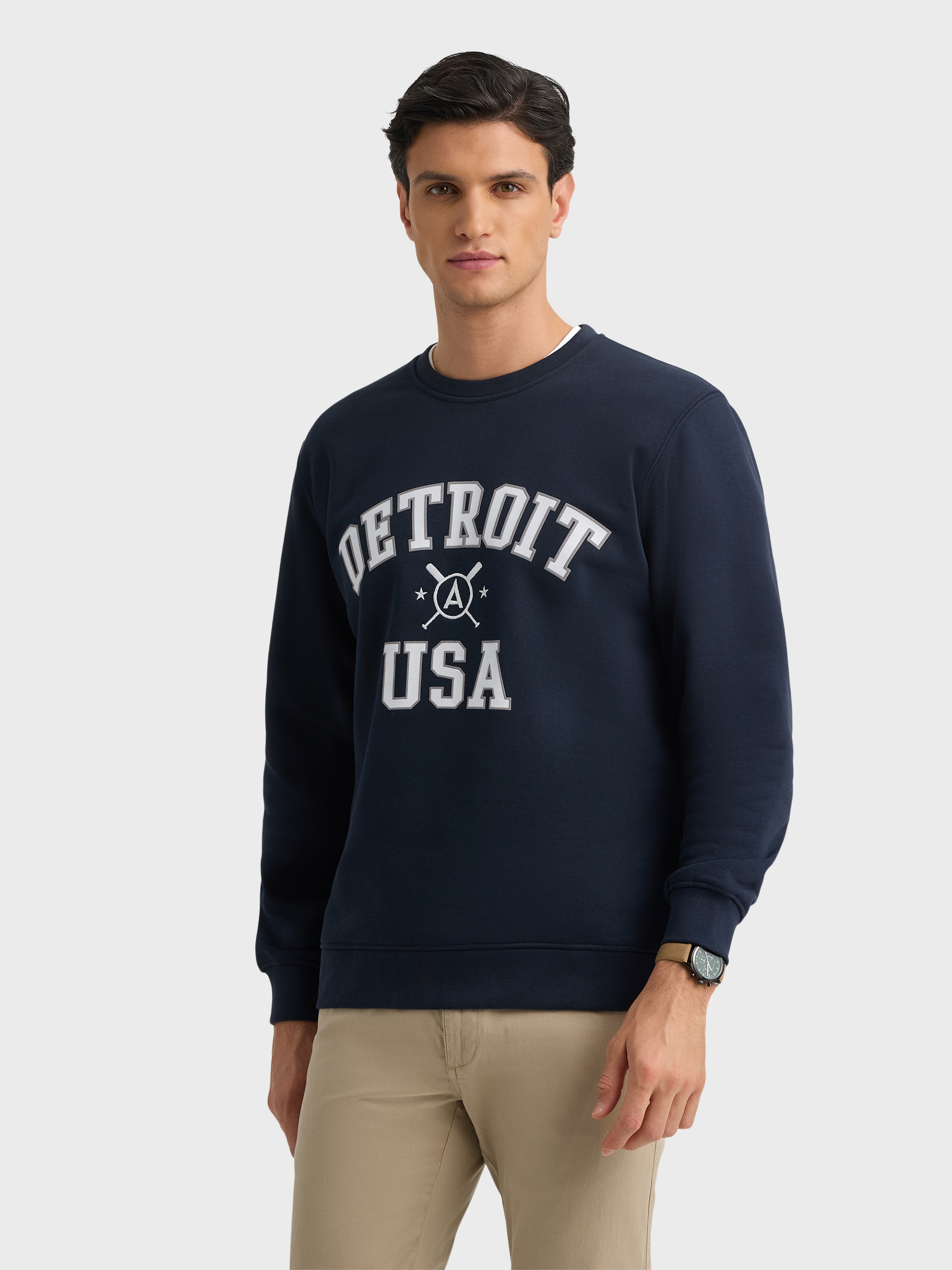 SUDADERA DETROIT AZUL MARINO