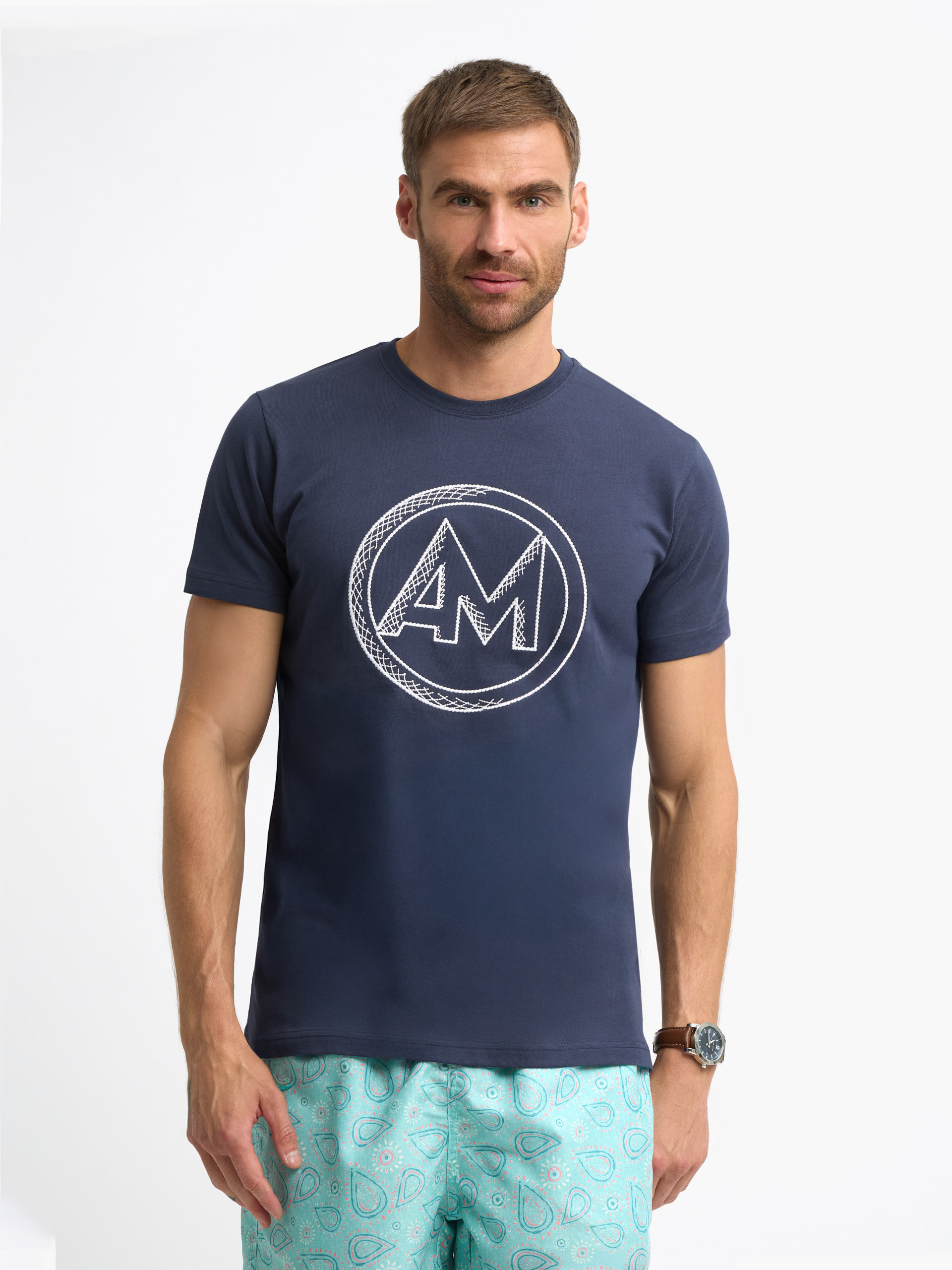 CAMISETA STITCHES AZUL MARINO