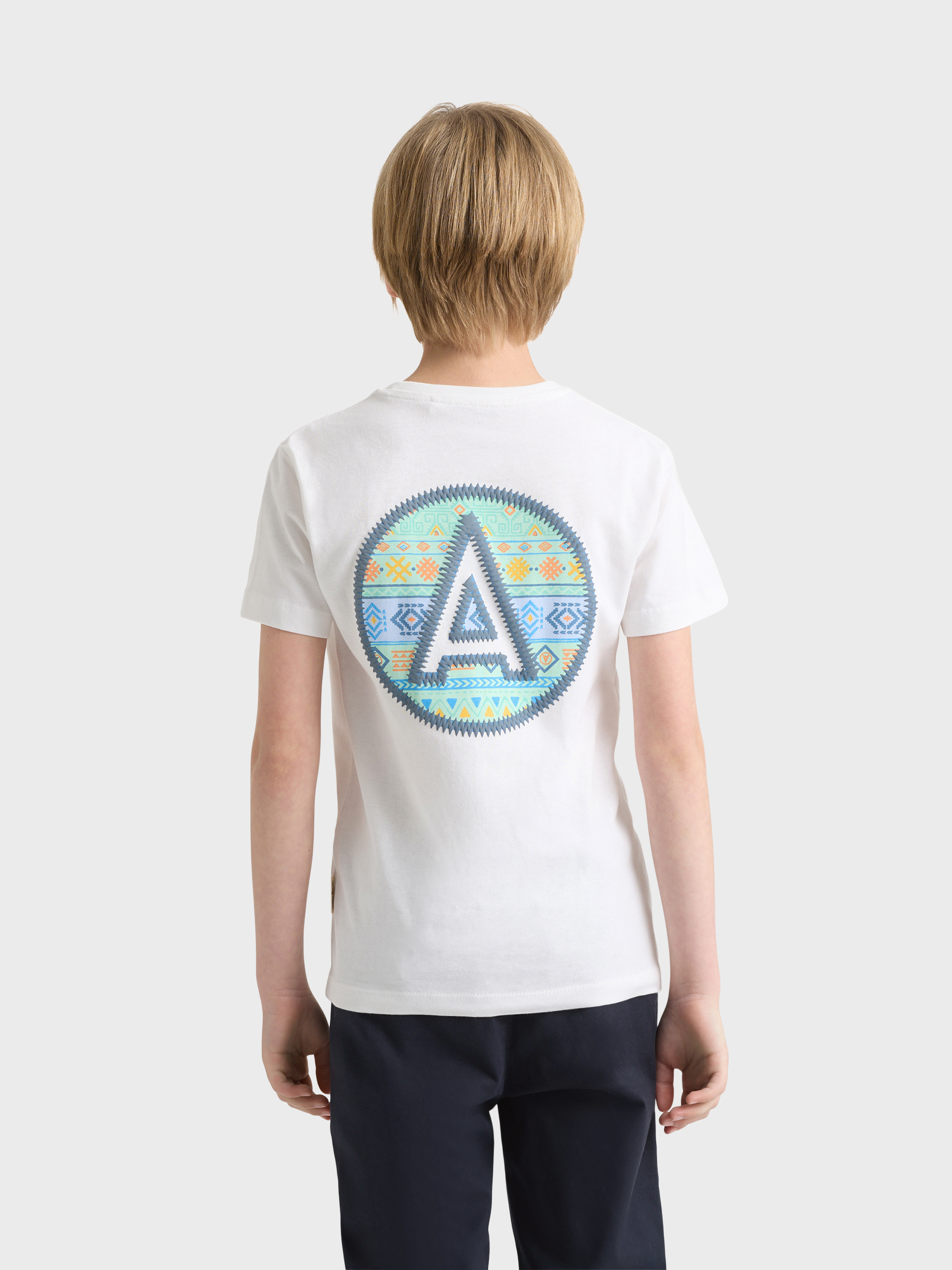 CAMISETA ETNICA KIDS BLANCO
