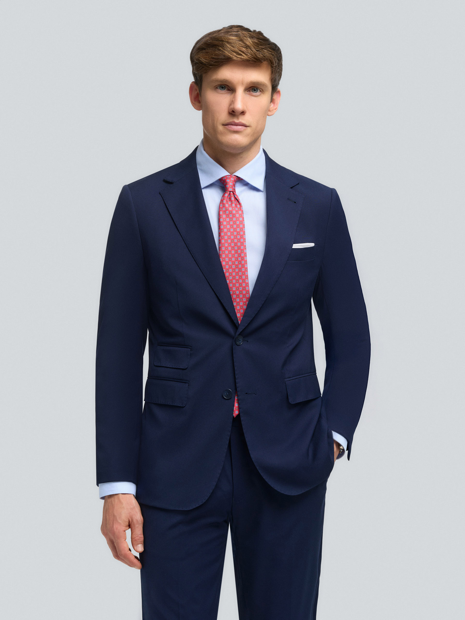 AMERICANA PLAIN SLIM AZUL MARINO