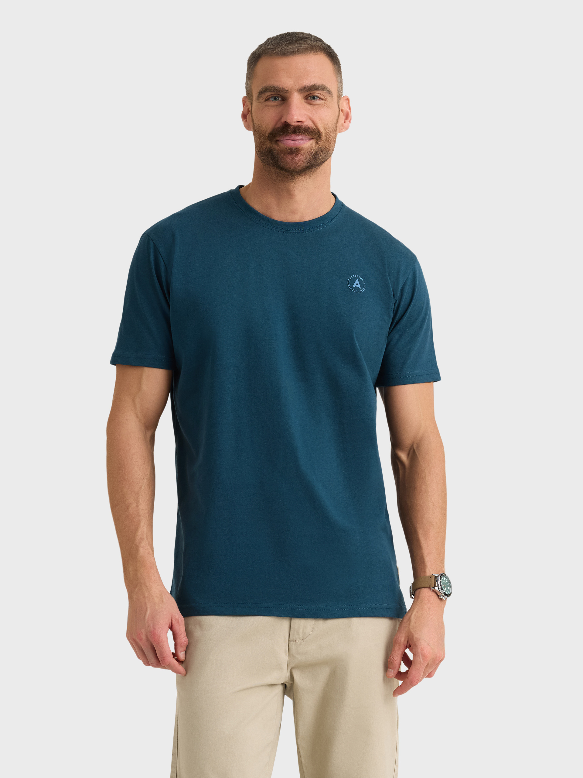 CAMISETA RUBBER AZUL MARINO