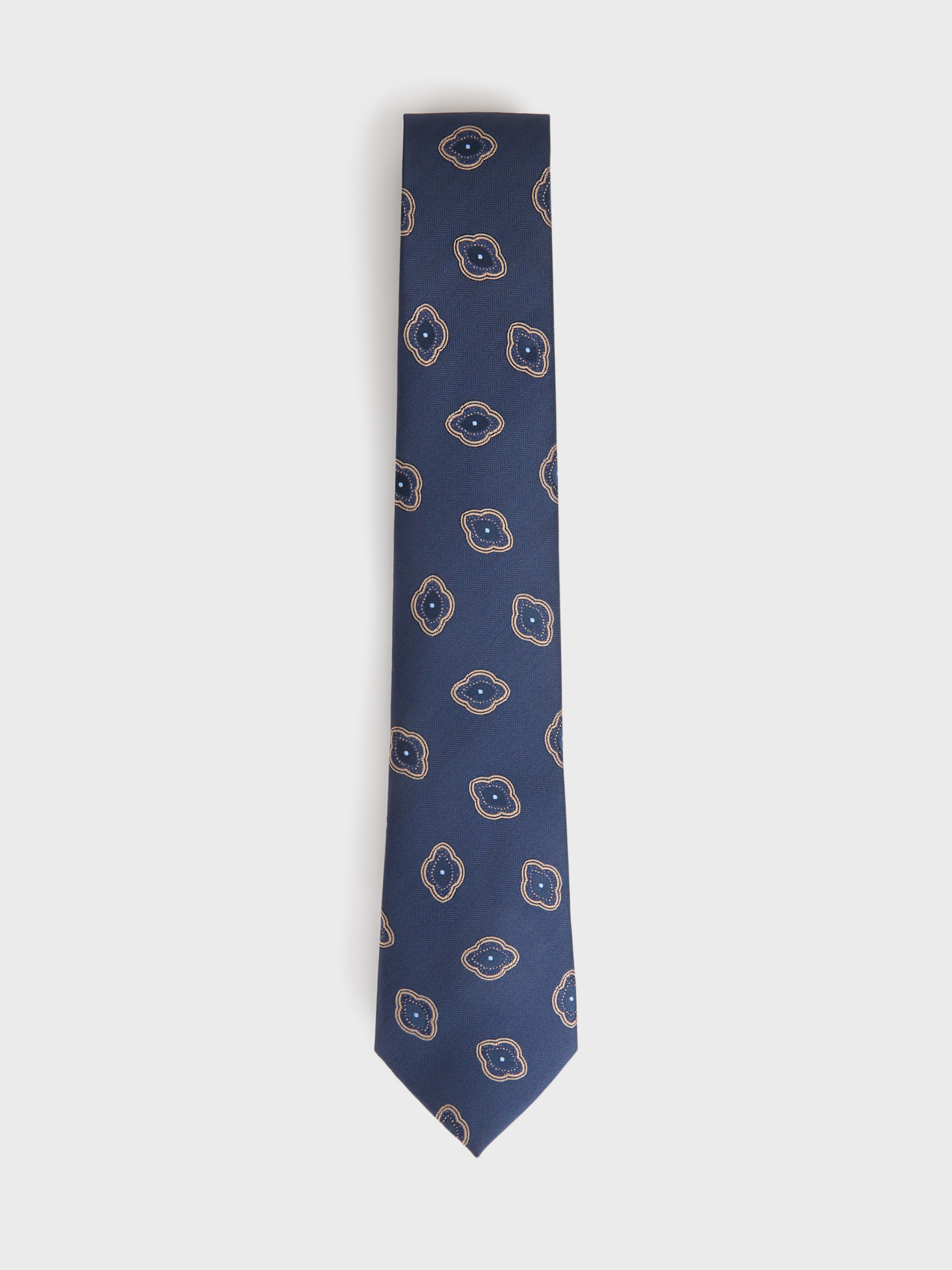 CORBATA JAQUARD MF AZUL MARINO