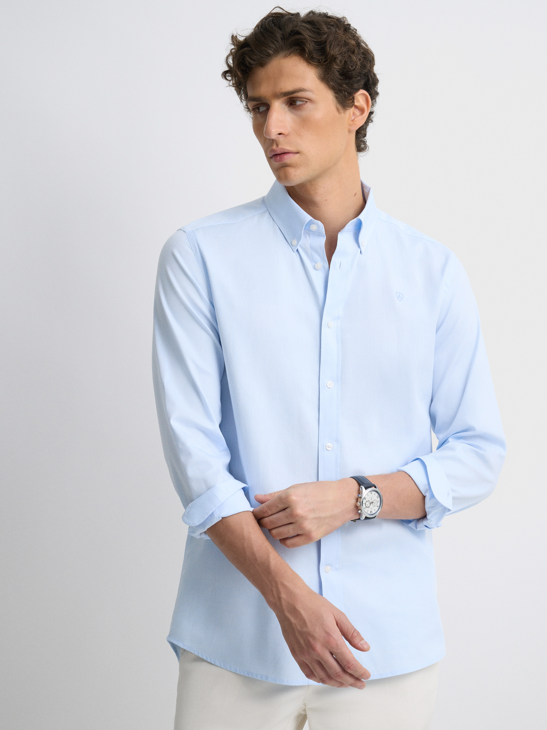CAMISA NIDO CELESTE