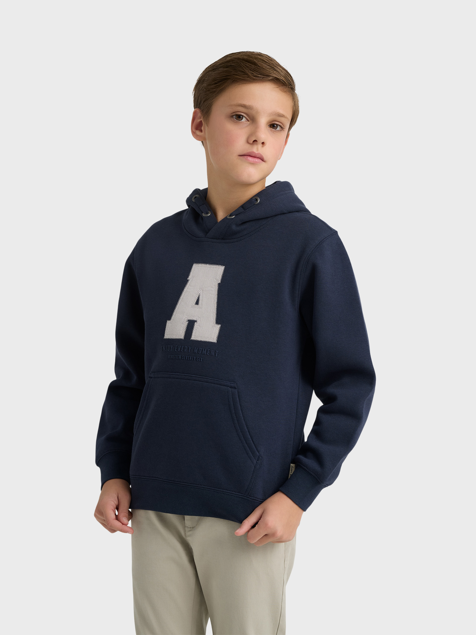 SUDADERA MOMENT KIDS AZUL MARINO