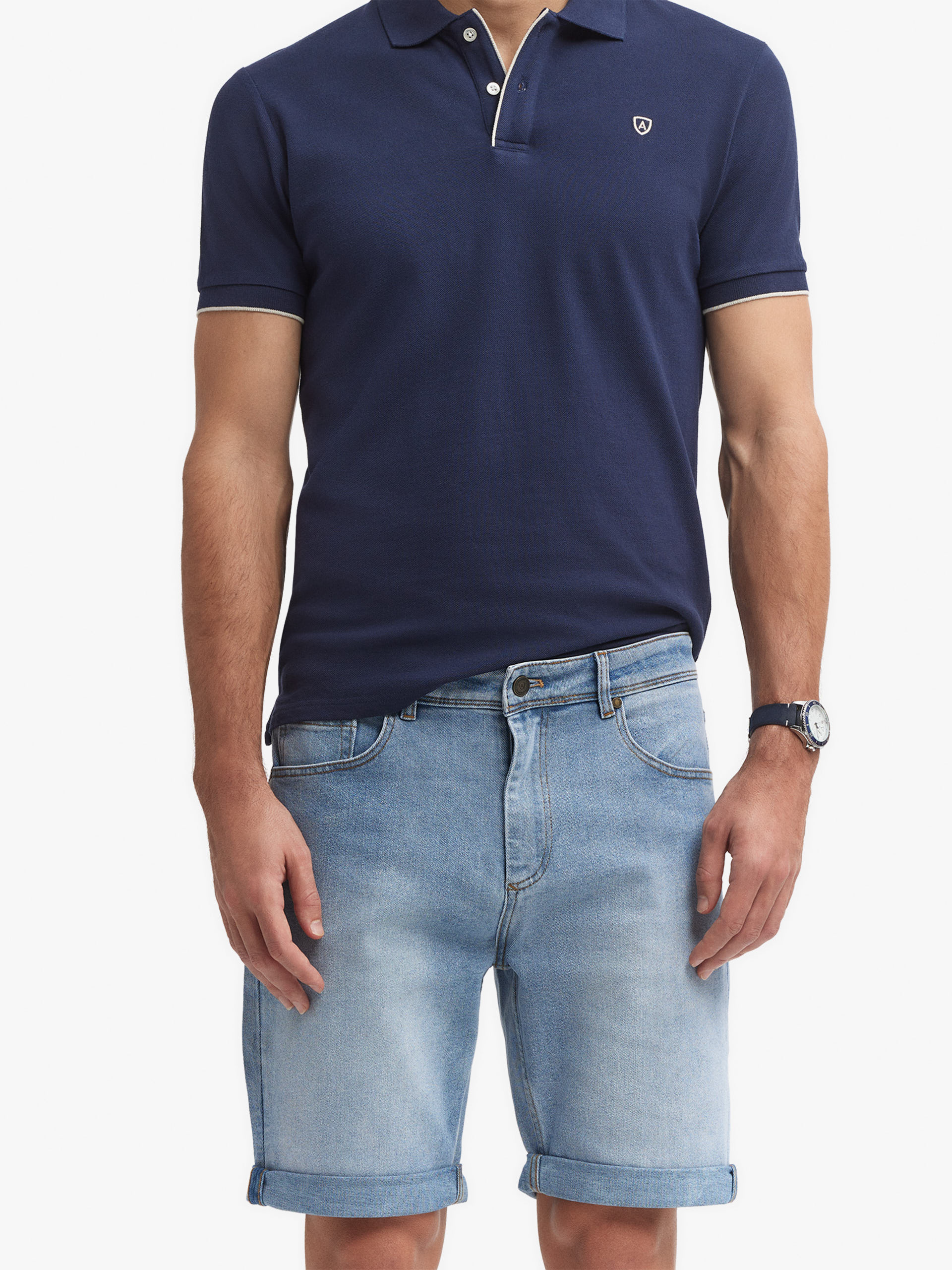 BERMUDA DENIM VUELTA CELESTE