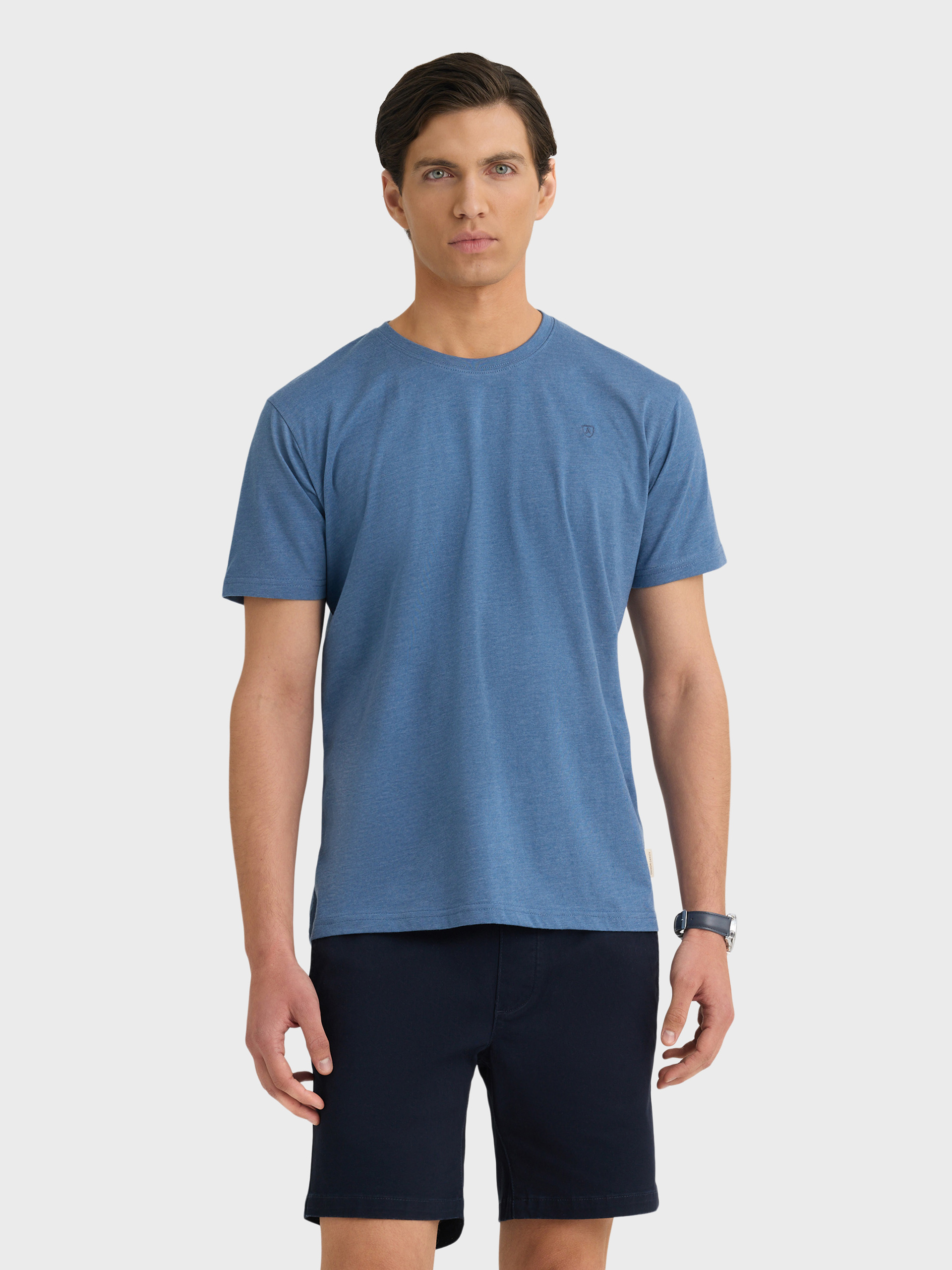 CAMISETA MELANGE AZUL