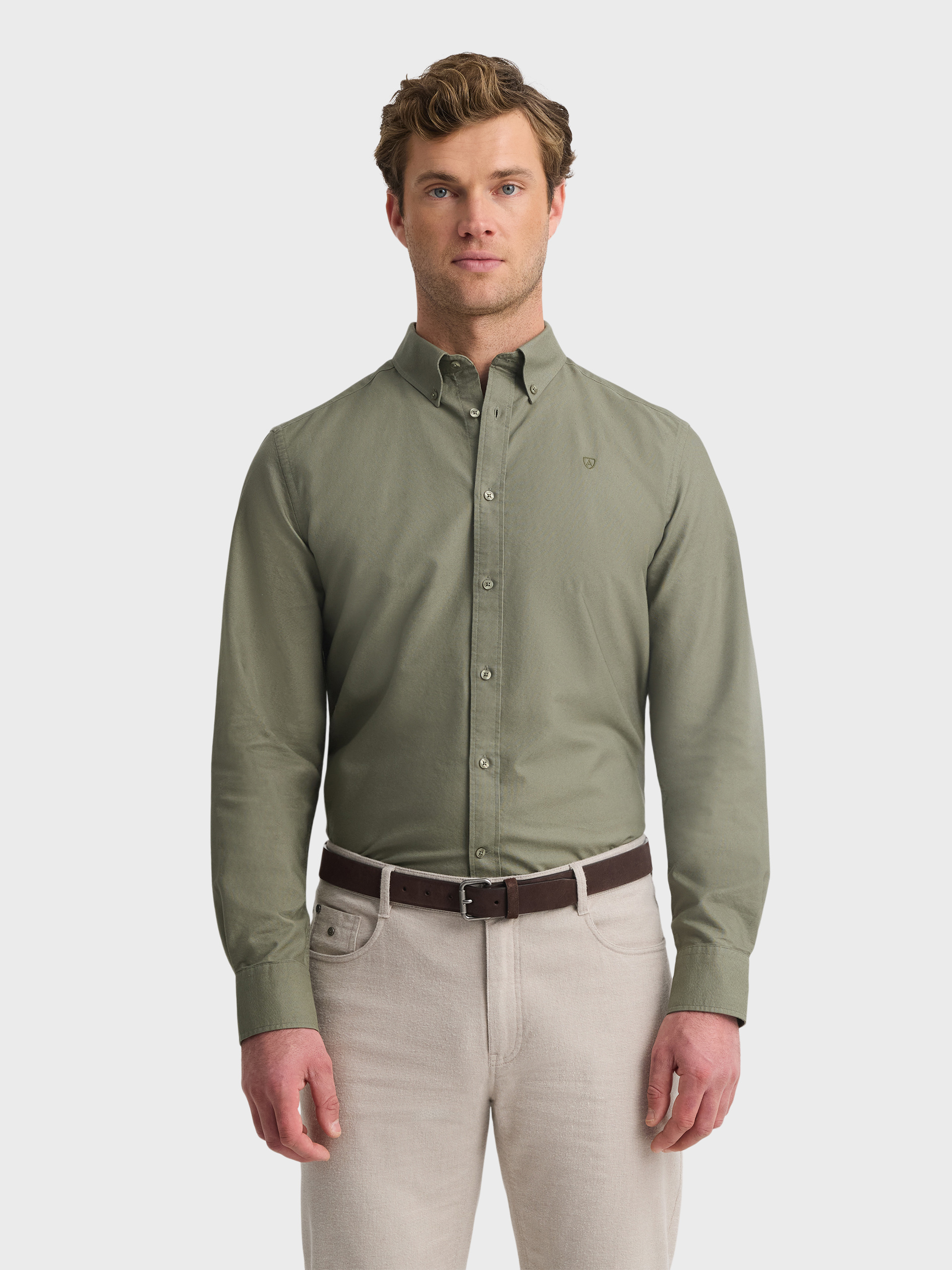 CAMISA OXFORD DARK VERDE