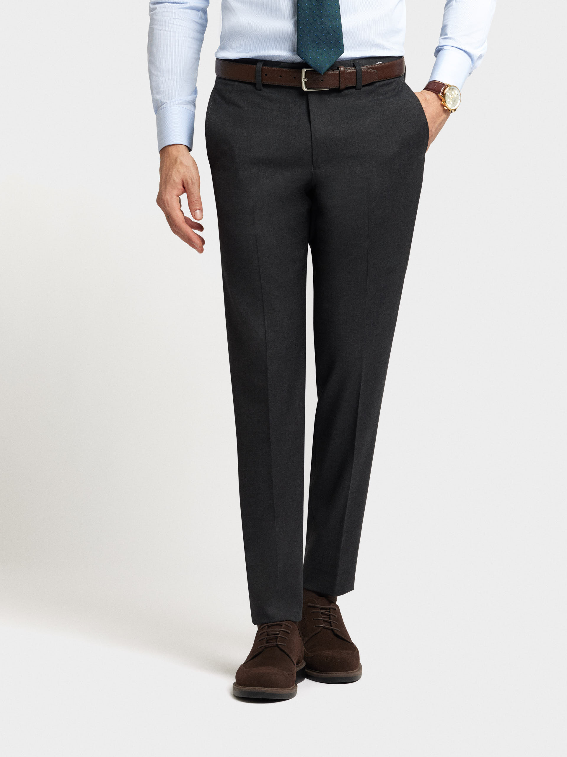 PANTALON FIL A FIL GRIS