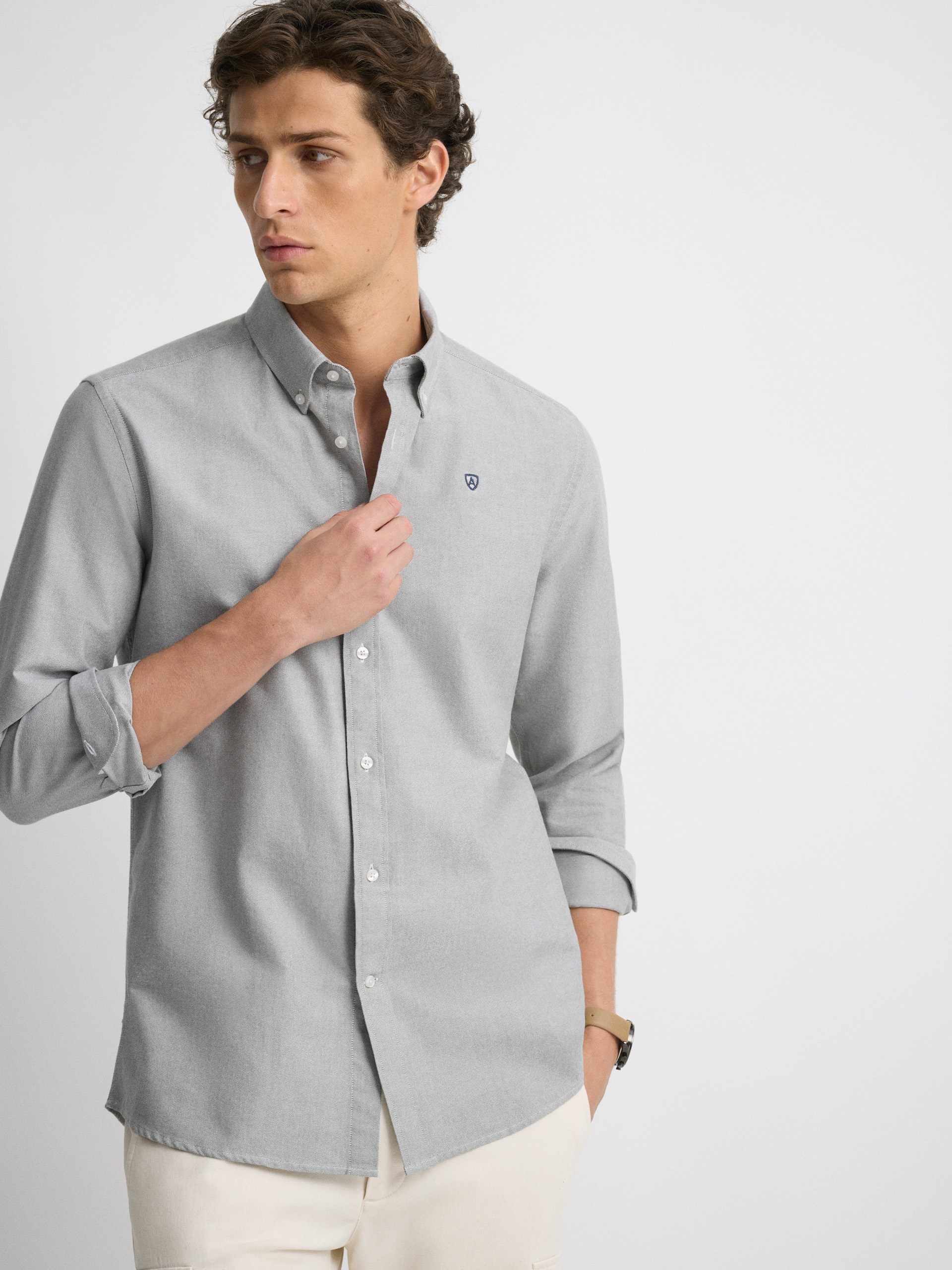 CAMISA OXFORD SOLID VERDE
