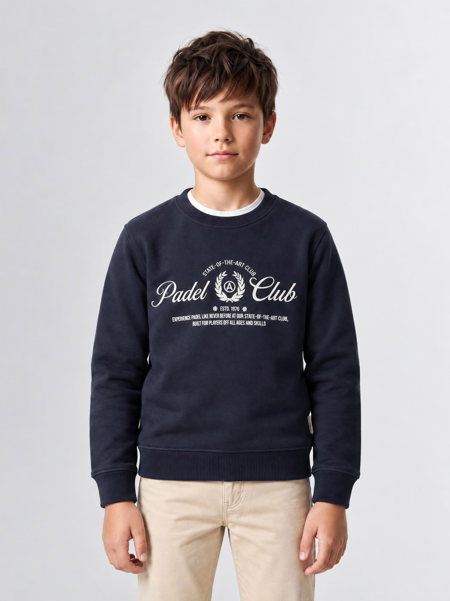 SUDADERA PLAYERS KIDS AZUL MARINO