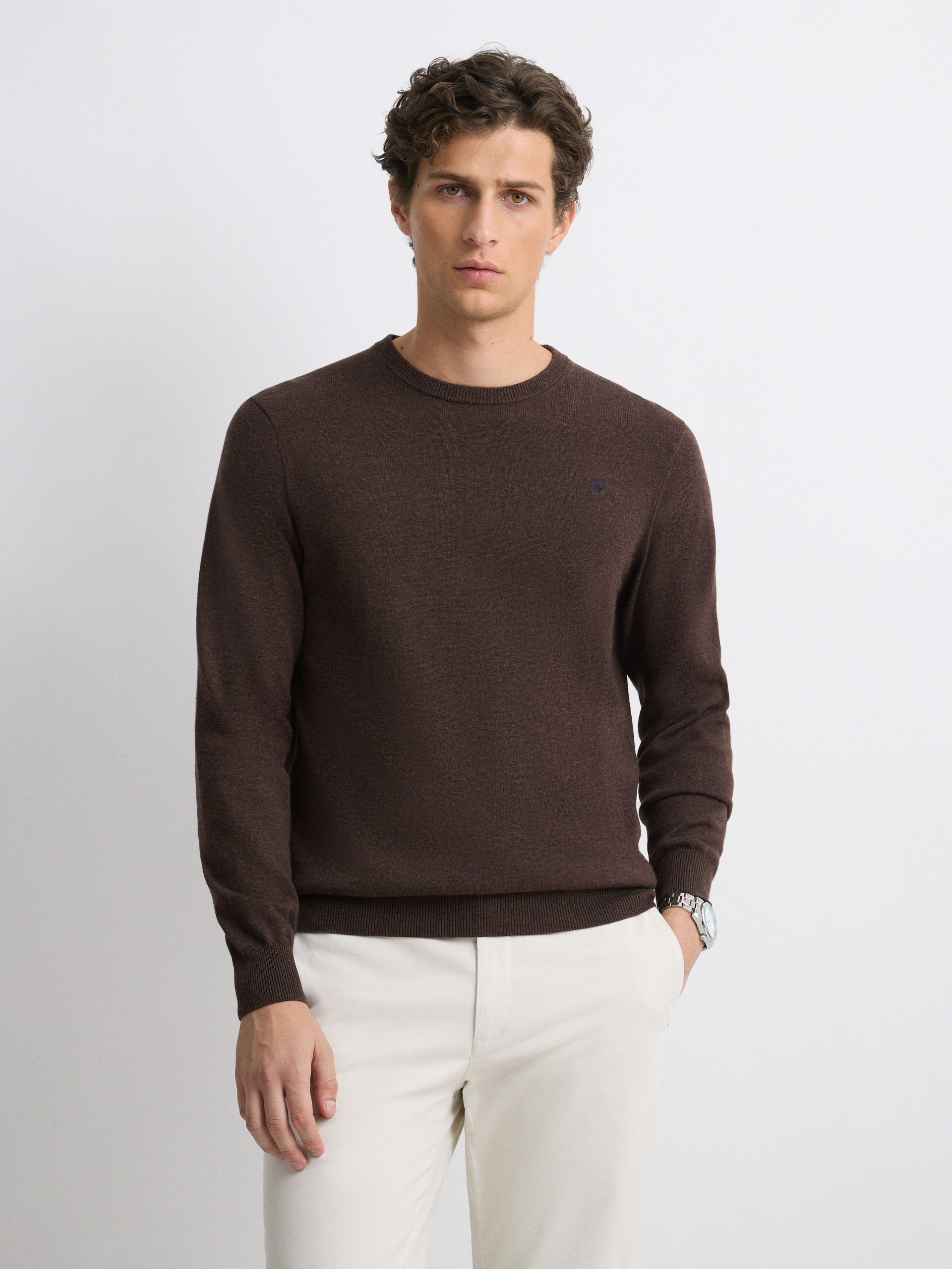 JERSEY ROUND NECK TRENDY MARR&Oacute;N