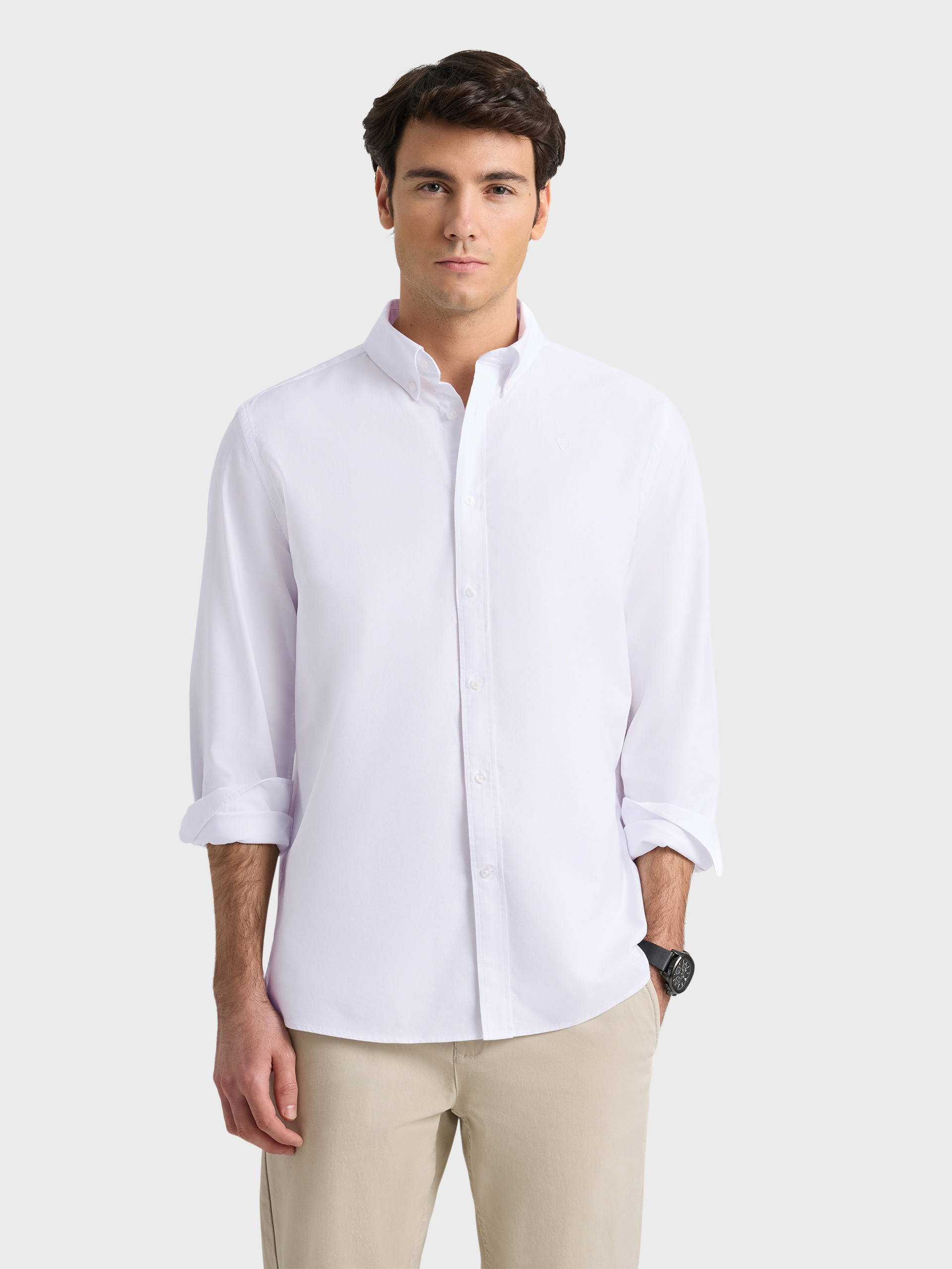 CAMISA OXFORD SOLID BLANCO
