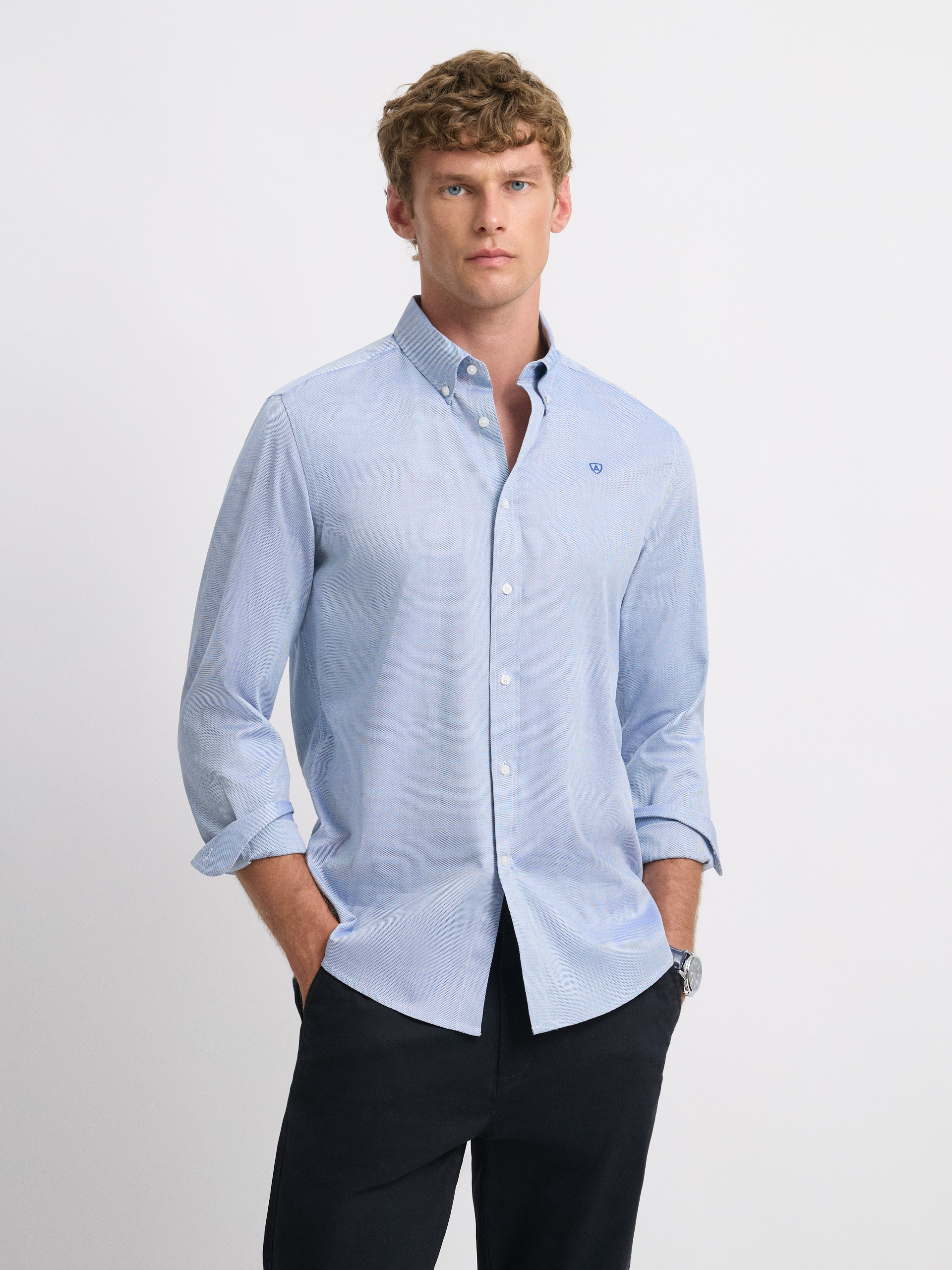 CAMISA NIDO AZUL MARINO