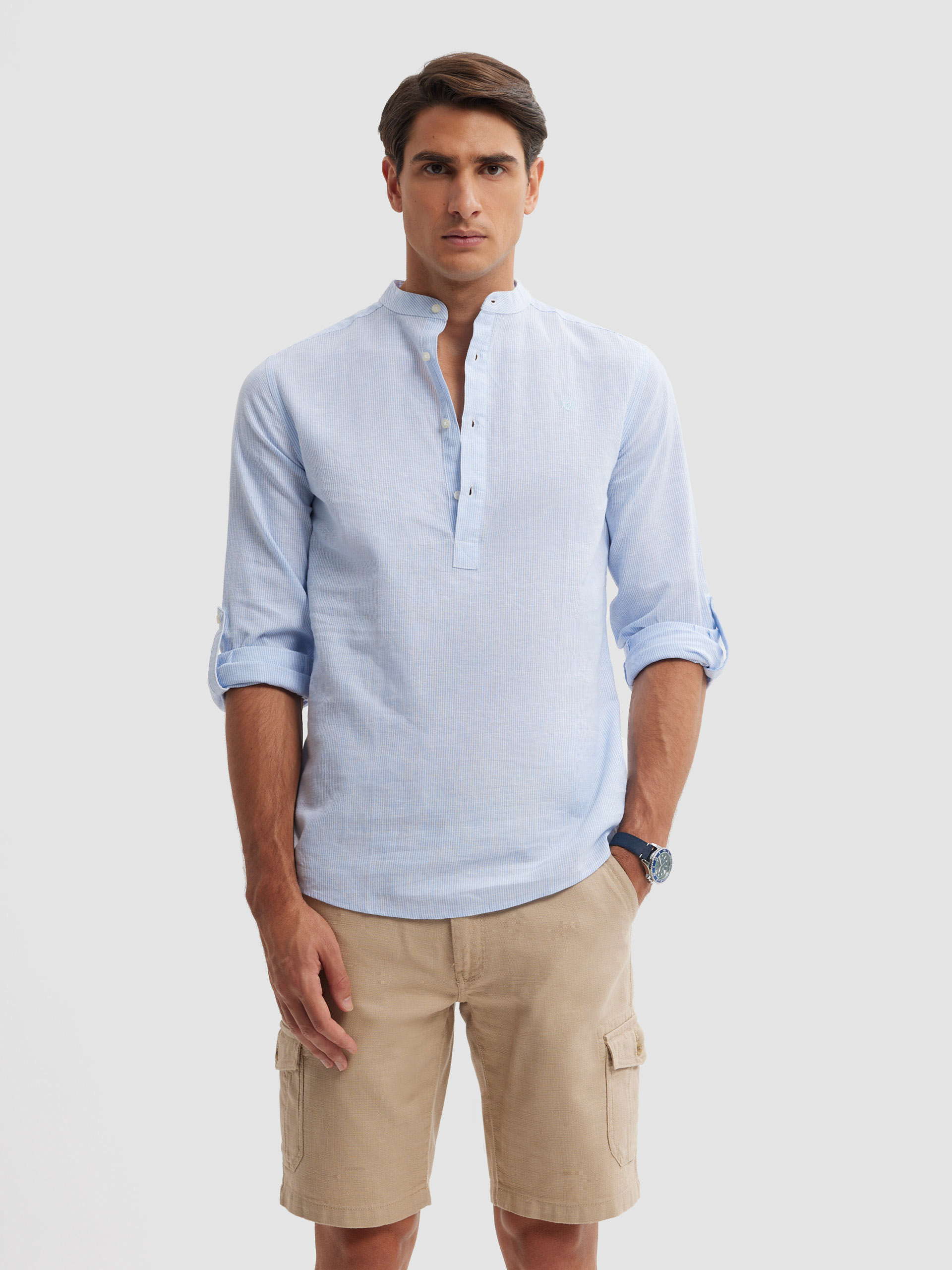 POLERA LINO RAYAS MAO