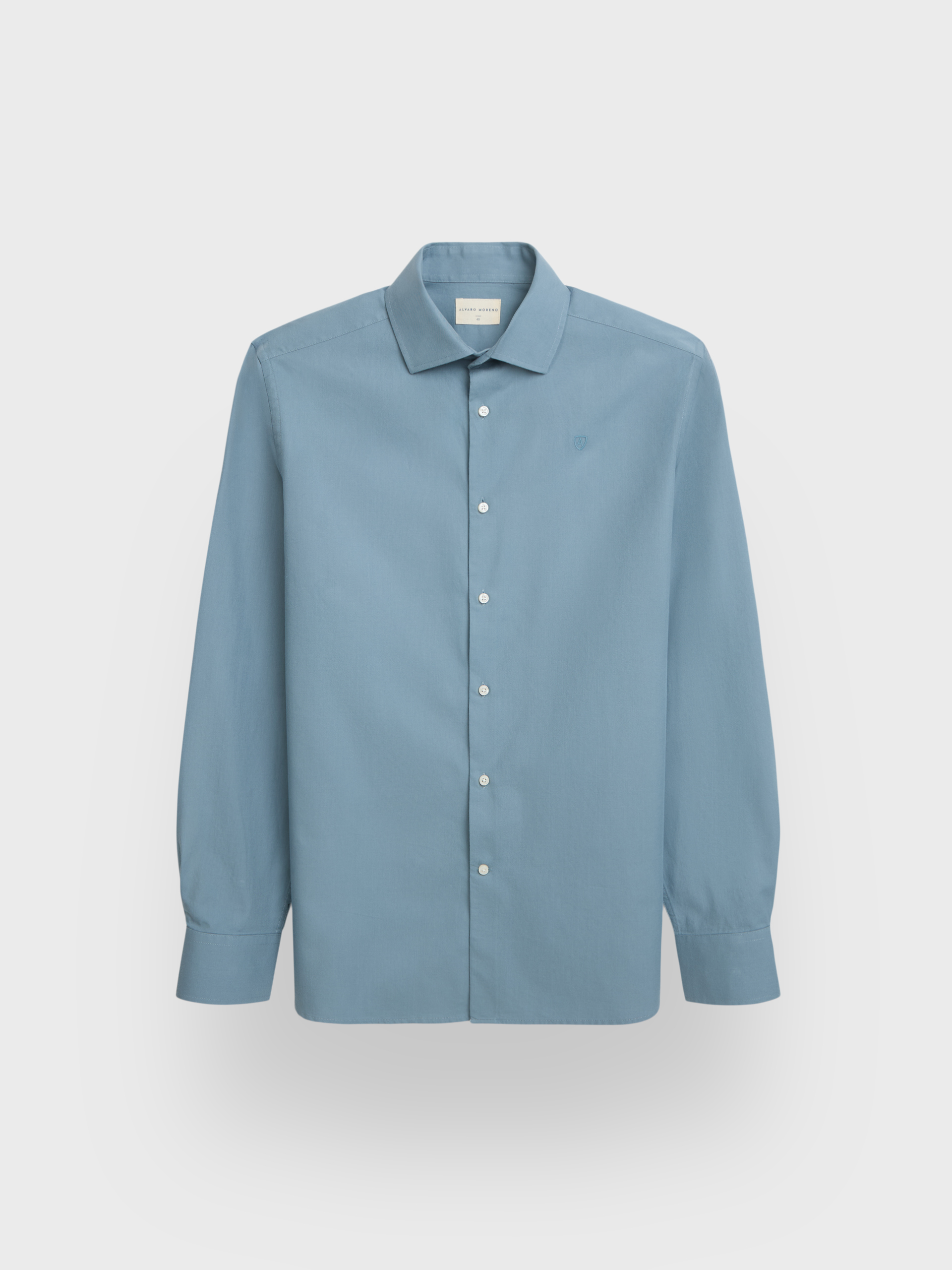 CAMISA TWILL PEACH AZUL