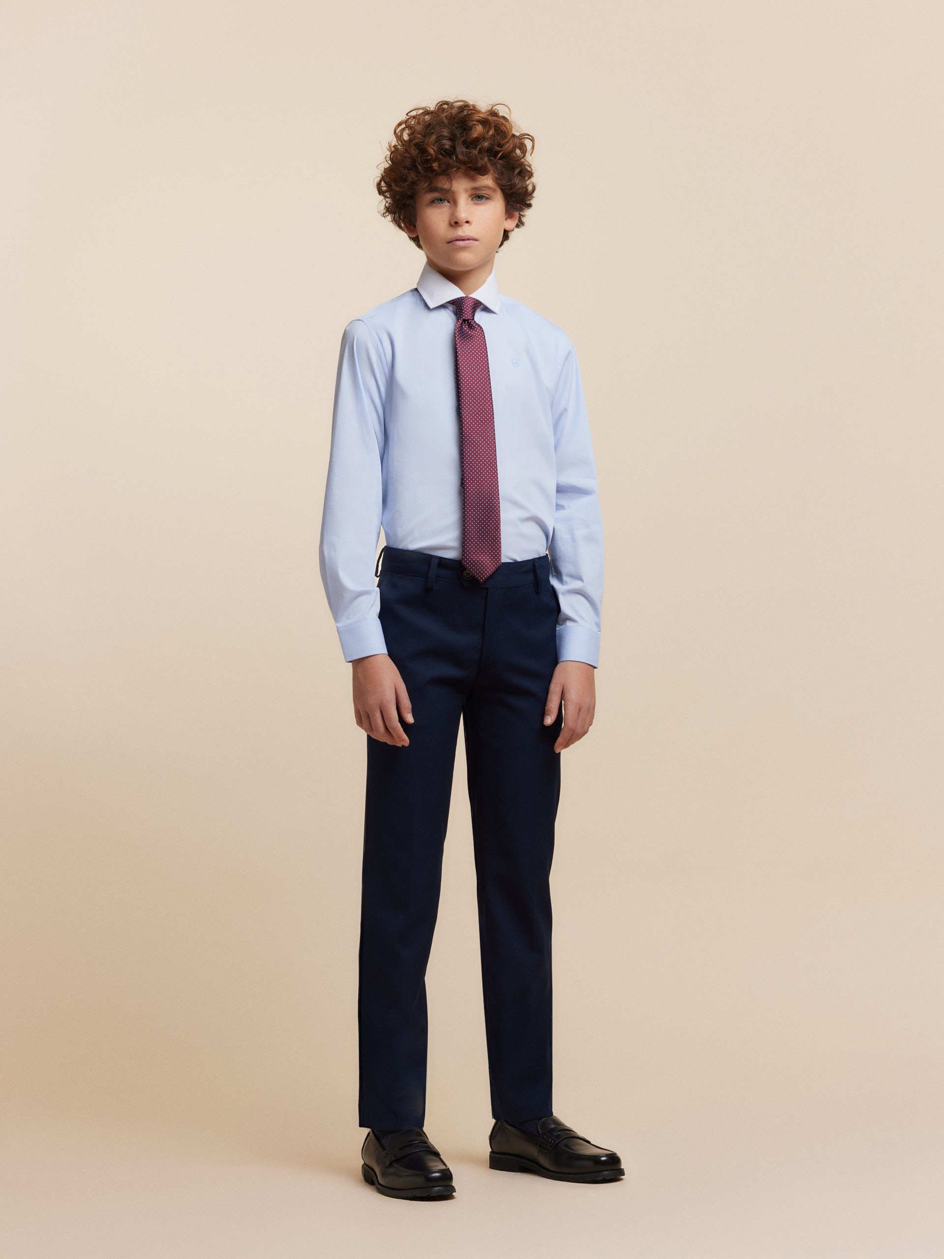 CAMISA MIL RAYAS C.BCO KIDS