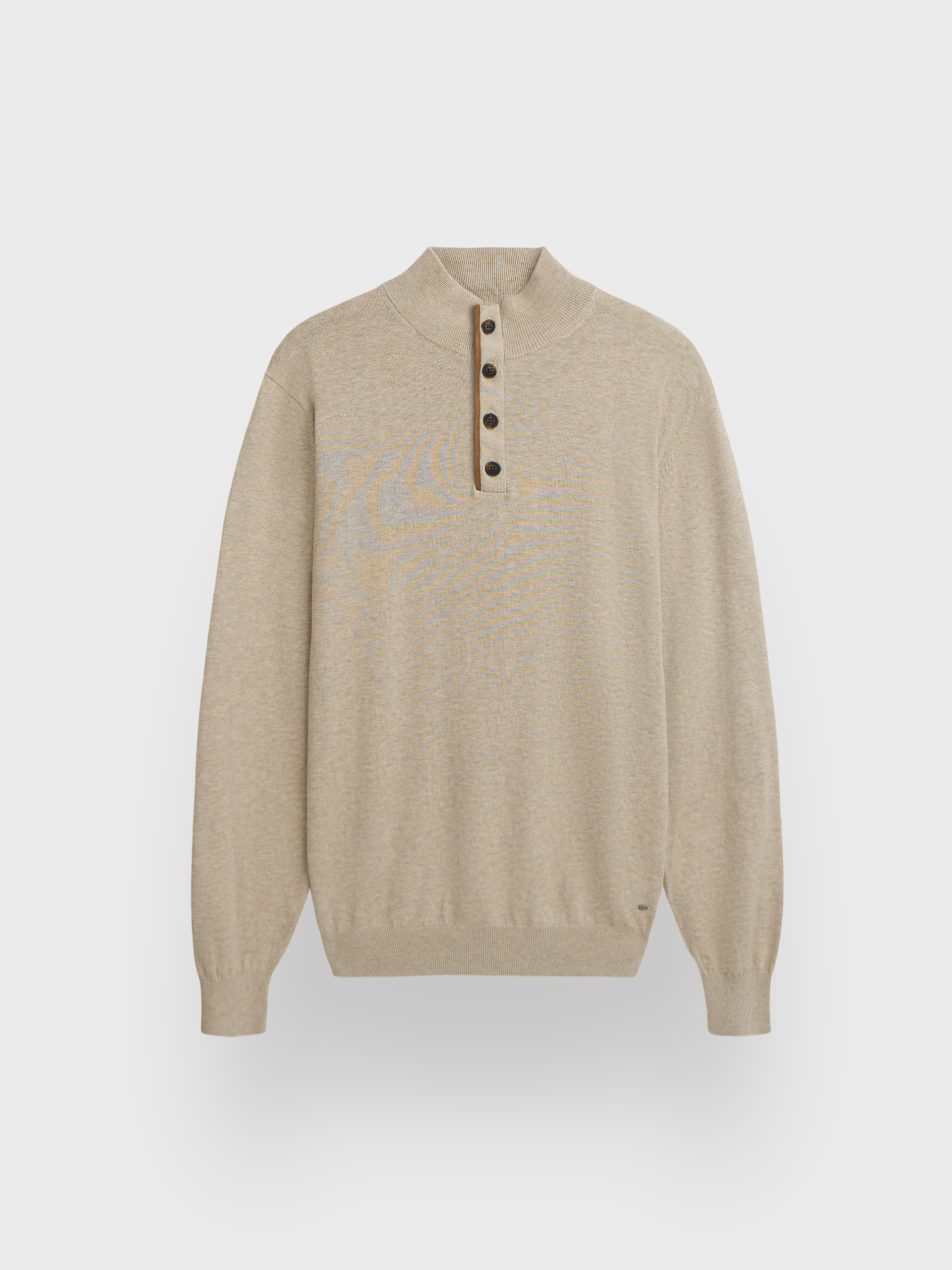 JERSEY BUTTON COLLAR
