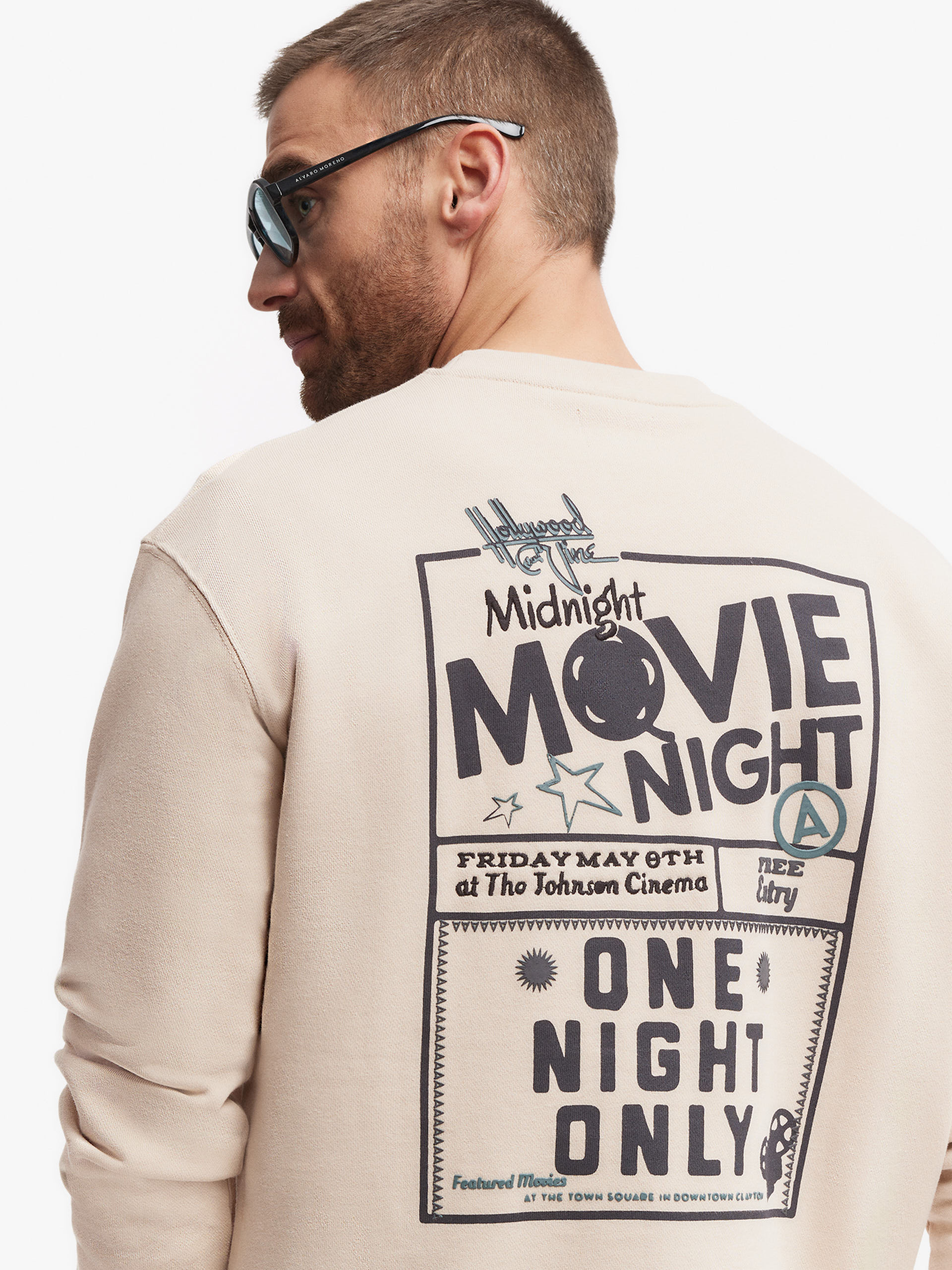 SUDADERA MOVIE BEIGE