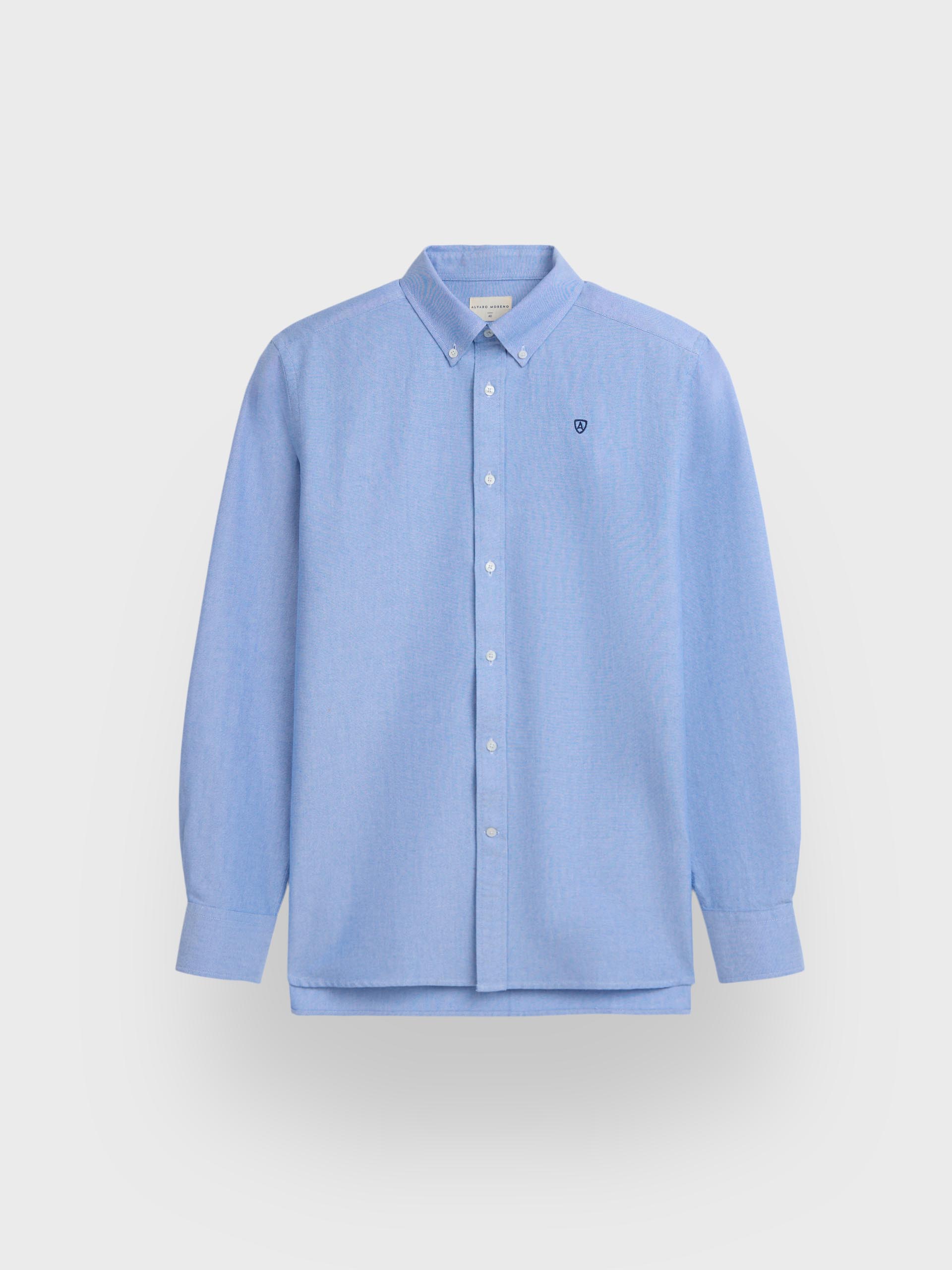 CAMISA OXFORD SOLID AZUL